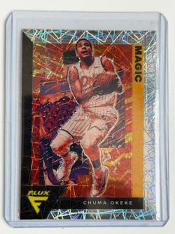 2020-21 Flux Basketball CHUMA OKEKE Silver Laser Prizm card #128 Orlando Magic