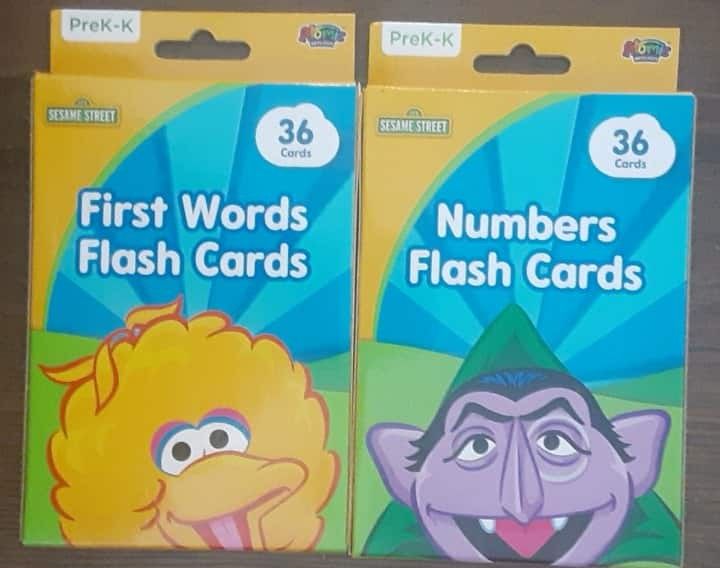 Set Of 2 New Sesame Street Flashcards