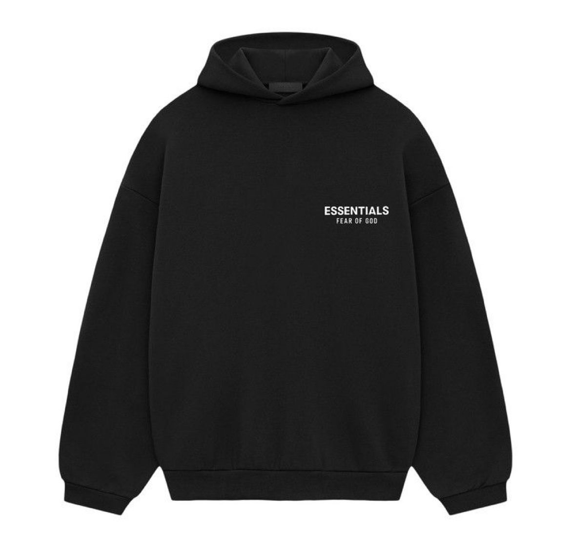 Essentials Black White Hoodie
