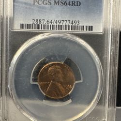 #87 1963-D Lincoln Cent – PCGS MS64RD 🔥 Brilliant Red Certified Gem – $55OBO