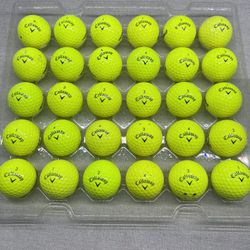 Yellow Callaway Golf Balls 30 Balls For $20