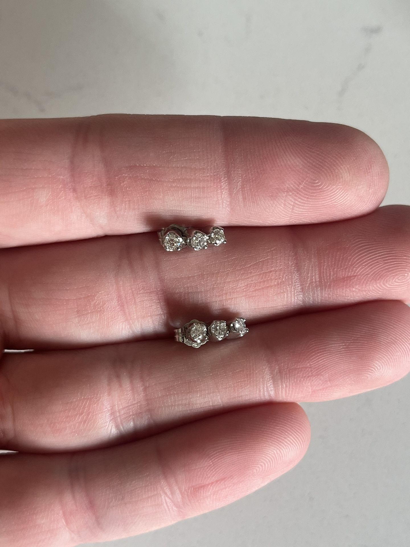 Diamond Tennis Earrings