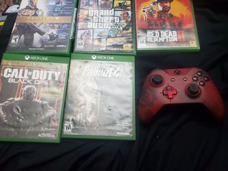 5 game Xbox one + one controller
