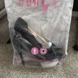 Brand New Never Worn High Heeled Shoes With Open Toe