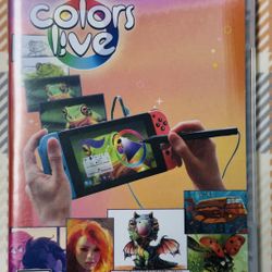 Colors Live (Nintendo Switch, 2021) Case & Cartridge No Pen Tested Working Clean