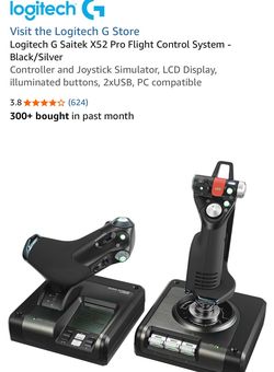 Logitech G Saitek X52 Pro Flight Control System - Black/Silver