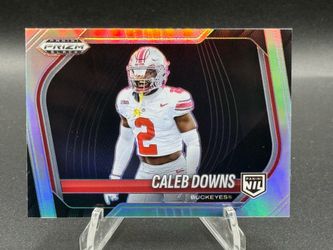 2025 Panini Prizm Black NIL Silver Prizm #190 Caleb Downs