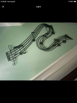 Music note line decor