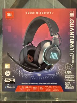 New JBL Quantum 810 Wireless Over-Ear Gaming Headphones PC PS4/5 Xbox & Switch 1/2