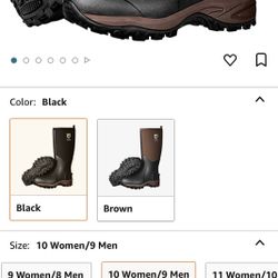 TIDEWE Rubber Neoprene Boots Men And Women, Waterproof Durable 6mm Neoprene Boot, Rain Boot Hun