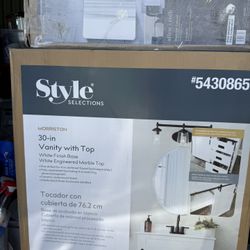 Bathroom Sink and Mirror