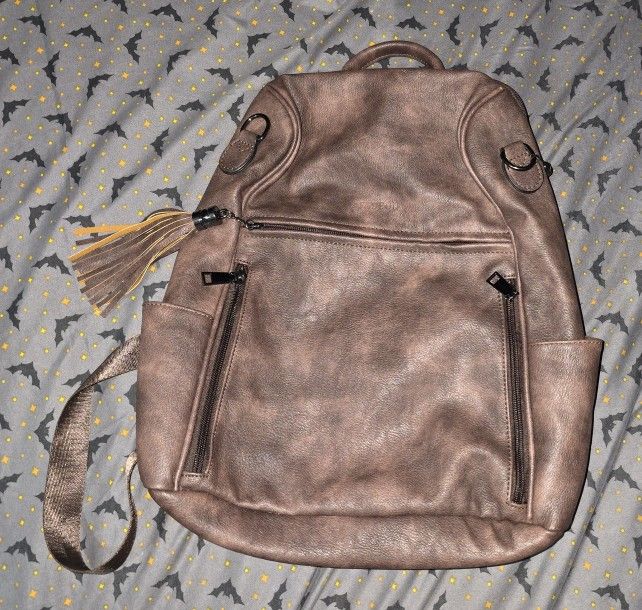 FADEON Laptop Backpack Purse for Women Large Designer PU Leather Laptop Bag