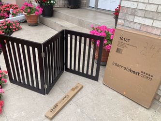 60” wooden gate