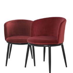 🔥 Sale Red Dining Chairs, Eichholtz Set Of 2 ( Original Price $755 )