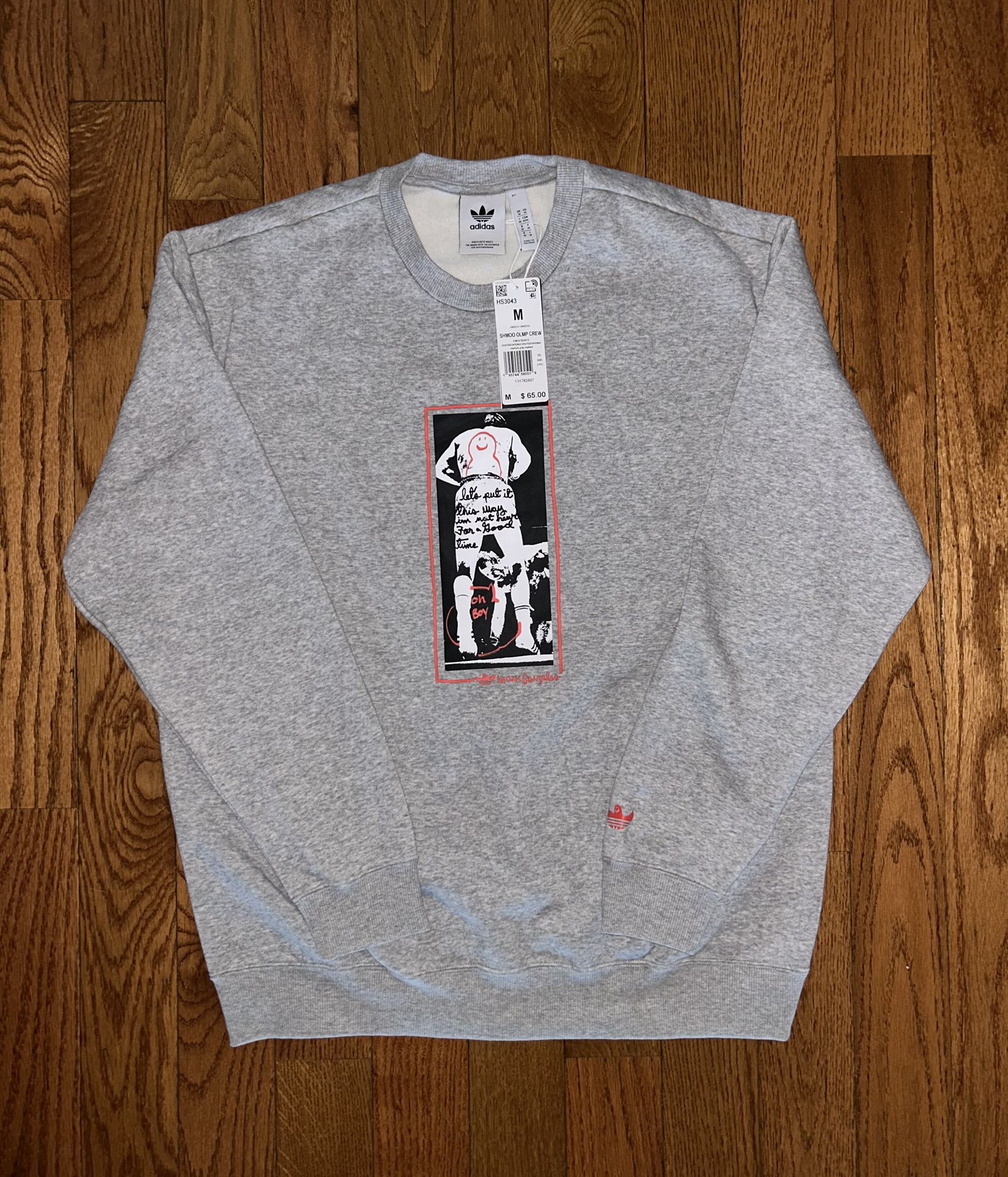 Adidas x Mark Gonzales Shmoo Crewneck Size Medium NEW