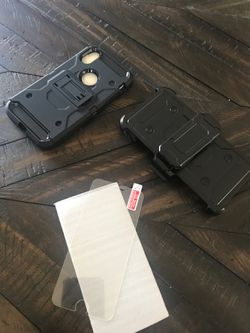 iPhone X OR XS case and tempered glass combo