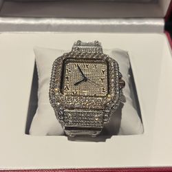 Men’s automatic Moissanite watch