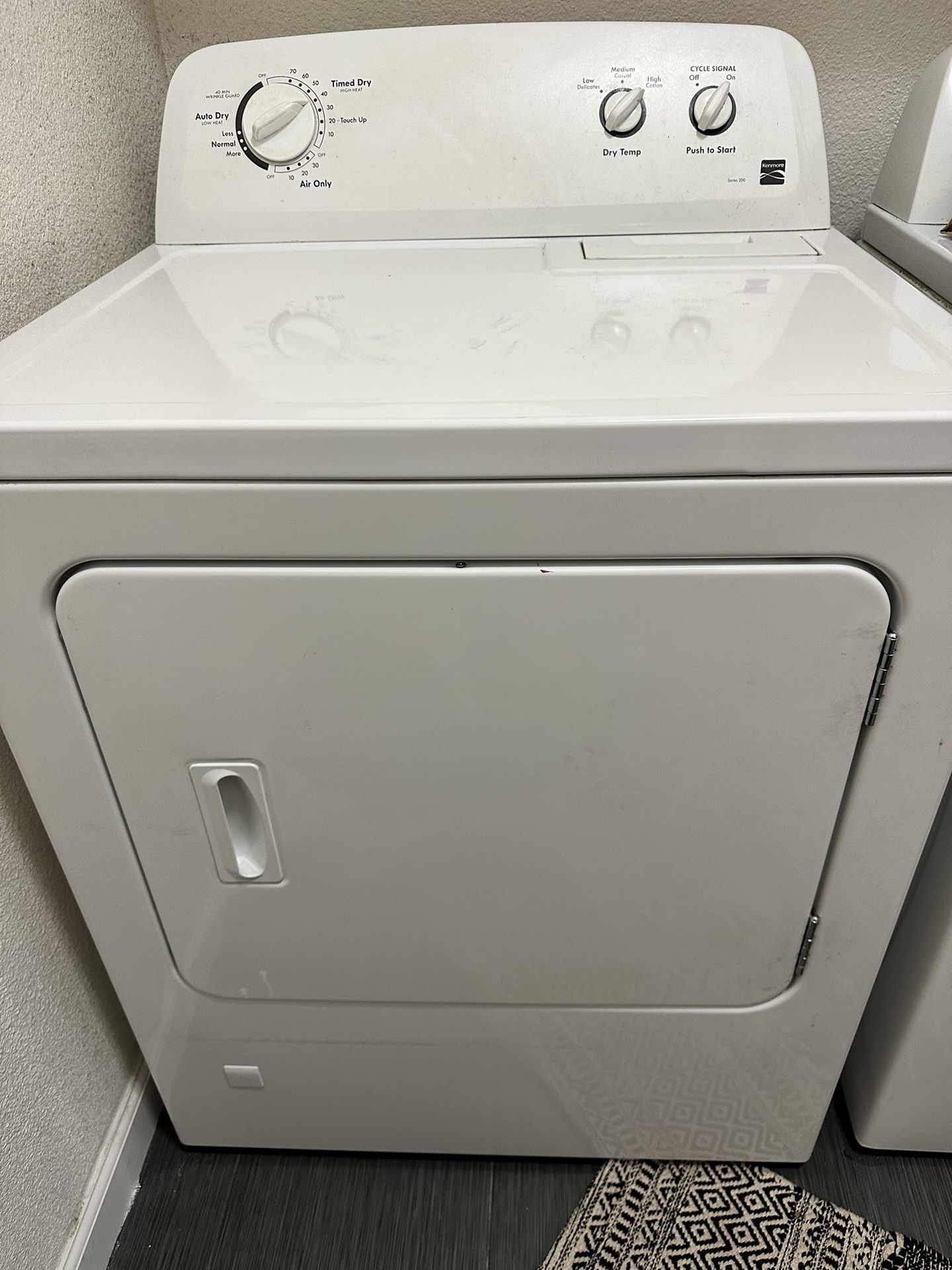 Kenmore 200 Series Gas Dryer