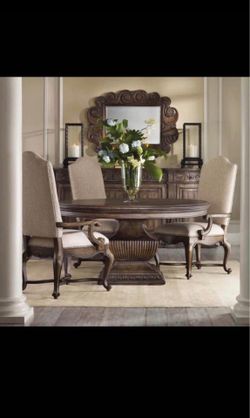 Hooker Furniture Rhapsody 72' Round Urn Table -Chairs are not included
