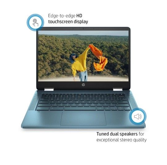 Hp Chromebook X360 14a Touchscreen 64gb New