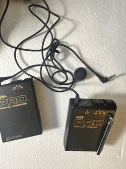 Azden Wireless Microphone WR-PRO, WM-PRO Transmitter and Receiver