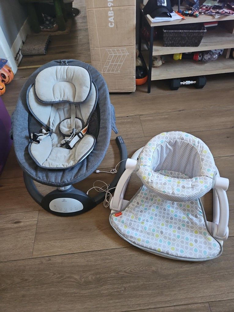 BABY SWING AND CHAIR-Both Items