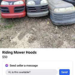 lawn tractor hoods. many to choose from 
