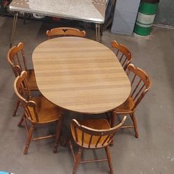 Dining Table And Six Chair Set