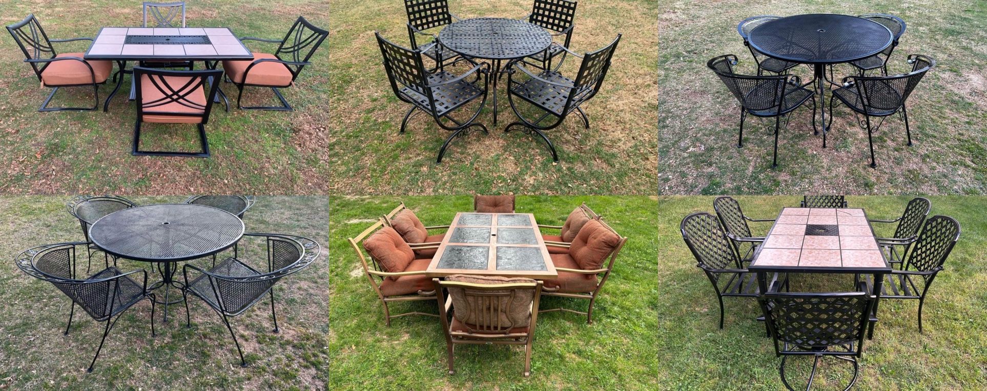 Gorgeous Selection of Patio Furniture $450 to $1100