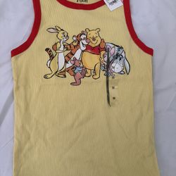 Winnie The Pooh Ribbed Tank Top