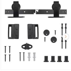 Everbilt 72 in. Dark Oil-Rubbed Top Mount Sliding Barn Door Track and Hardware Kit