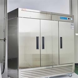 3 Door Stainless Steel Commercial Refrigerator 