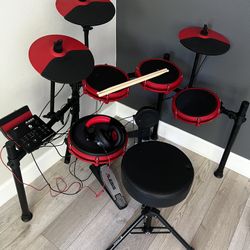 Alesis Nitro Max 8-Piece Electronic Drum Kit – Complete NEW Bundle