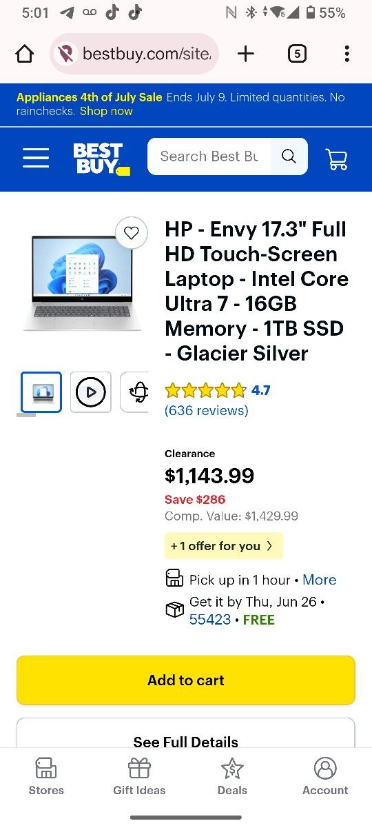 Hp Laptop. Touch Screen