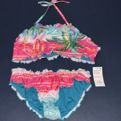 NWT Size 14 girls 2 piece swim set