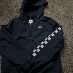 (NEW) Boys Vans Checkered Zip-Up Medium Youth
