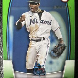 Jazz Chisholm Jr 2023 Topps Bowman Baseball #22 GREEN PARALLEL #d To 399! 