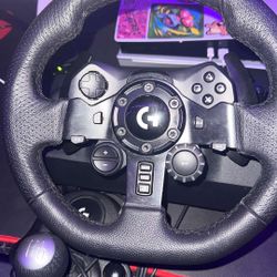 Logitech G923 Gaming Wheel for Playstation bundle with Driving Force Shifter