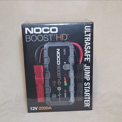 NOCO Boost HD GB70 2000A 12V UltraSafe Lithium Car Battery Jump Starter Pack NEW