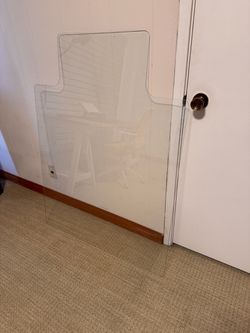 Clear Tempered Glass Chair Mat for Carpet