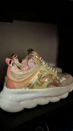 Versace Chain Reaction Pink Sneakers
