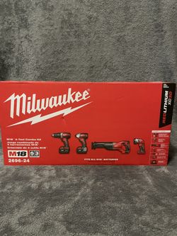 Milwaukee M18 18V Lithium-Ion Cordless Combo Tool Kit