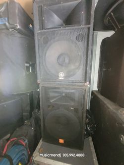 1x JBL 15" 2-way Speakers Pair  1 x Yamaha
