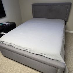 Queen Size Bed With Mattress And Frame $175.00