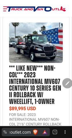 🚨 NON-CDL ROLLBACK TOW TRUCK 🚨
🚗 CENTURY ROLLBACK • CUMMINS DIESEL • READY TO TOW 🚗

🔥 2023 INTERNATIONAL MV607 🔥
🛻 CENTURY 10 SERIES ROLLBACK
