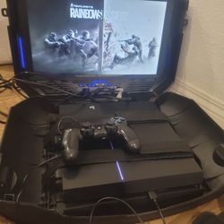 PS4 AND GAEMS PORTABLE SCREEN RAINBOW SIX SIEGE BUNDLE 100% 