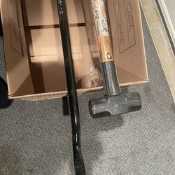 Sledge Hammer 6 Lb. And Crow Bar 48” Long