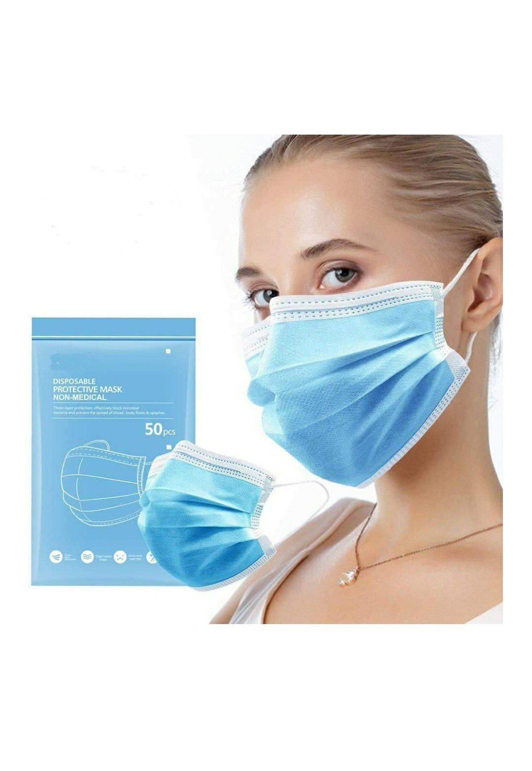 Disposable face mask (50 pcs)