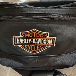 New Harley Davidson Embroidered Shield, Nylon Fanny Pack