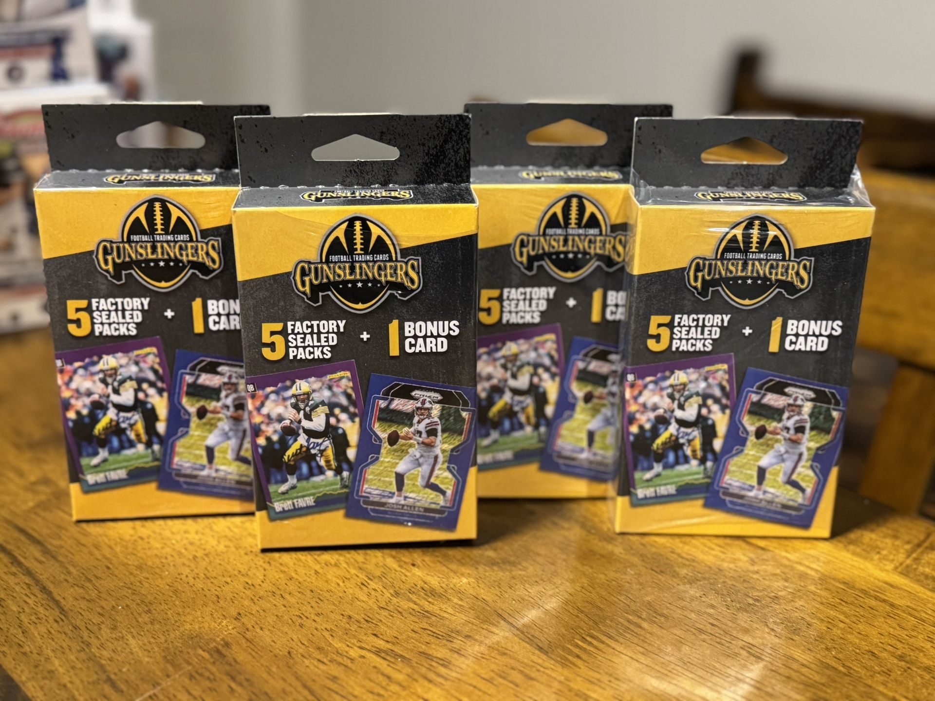 2021 Gunslingers Football NFL Walgreens Cards Hanger Box Sealed Lot of 4